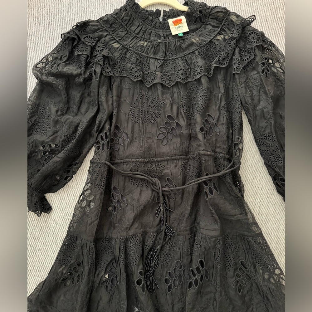 Farm Rio Flowered Organza Minidress